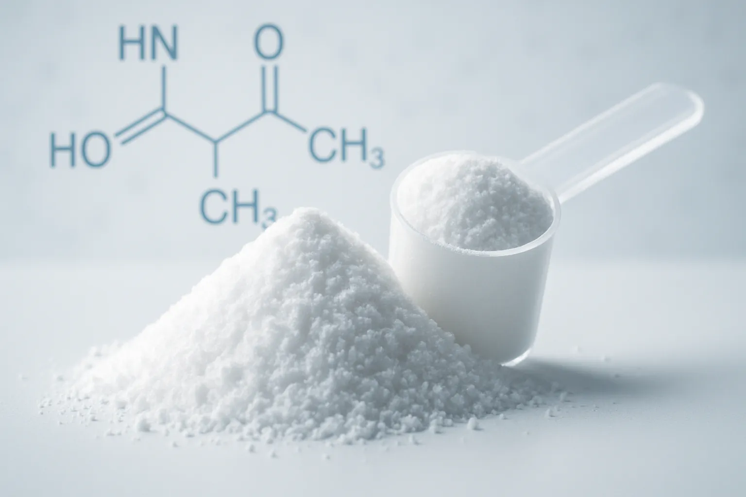 Creatina Monohidratada – Produto Científico Pó de creatina monohidratada em apresentação científica detalhada