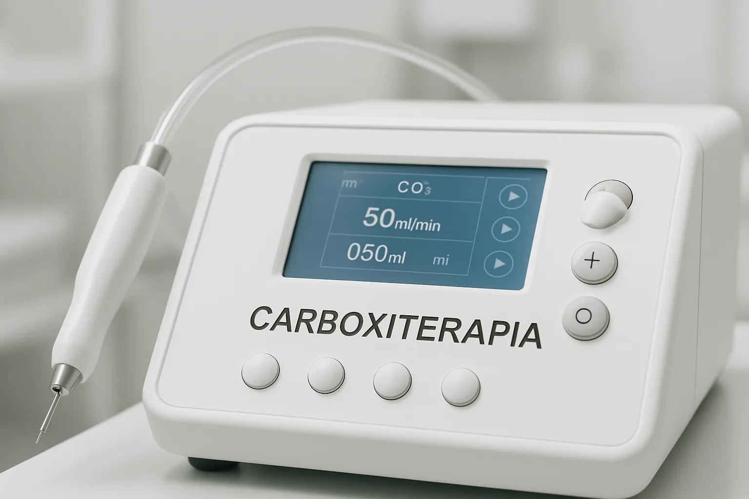 Equipamento profissional de carboxiterapia com sistema de injeção de CO2 medicinal para tratamentos estéticos