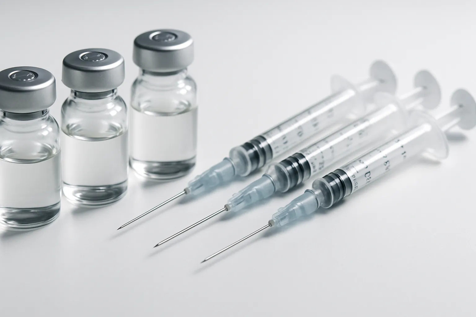 Hormônios e Medicamentos para Tratamento Pós-Covid Vials de hormônios e equipamentos médicos para modulação hormonal pós-Covid em apresentação científica