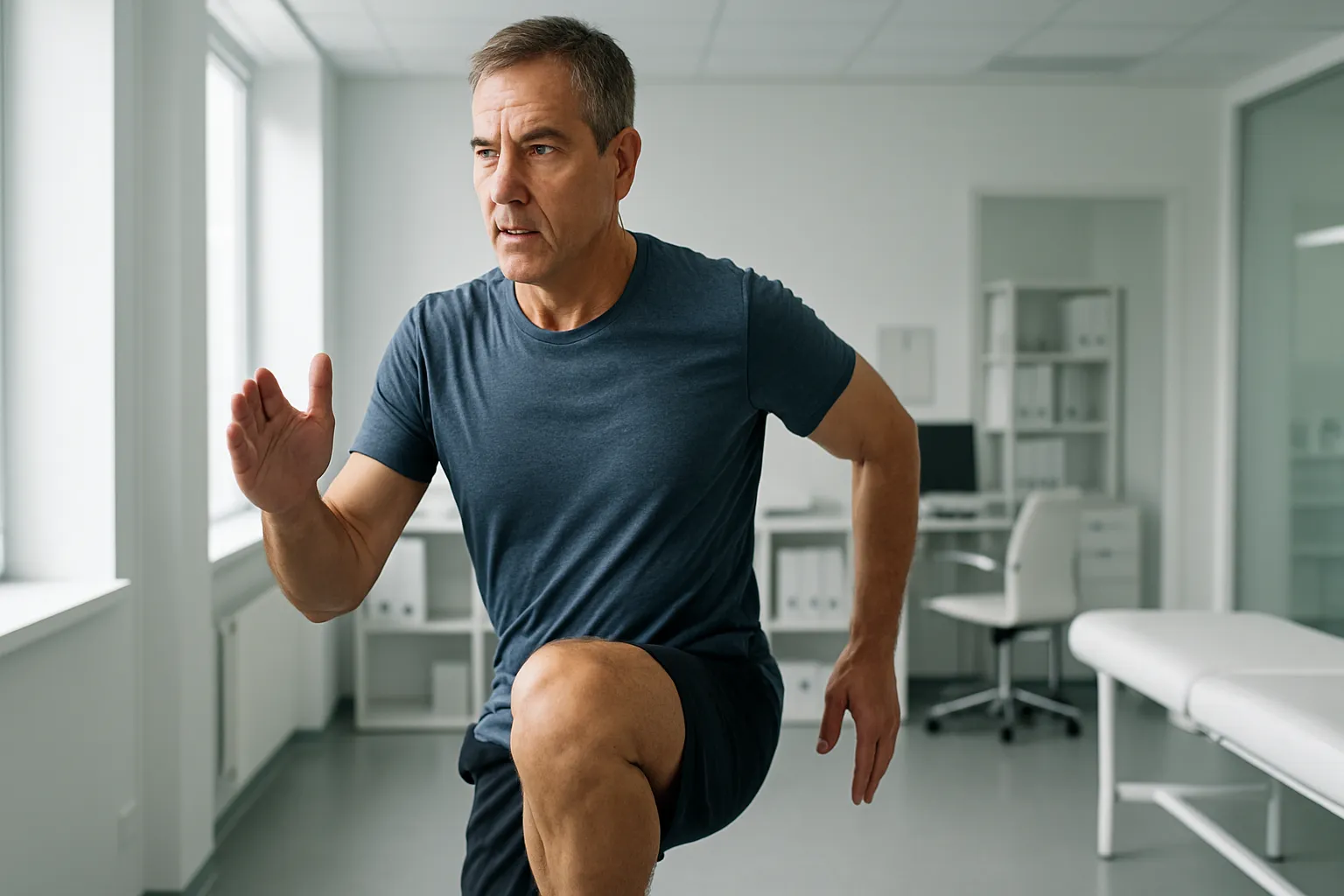 Pessoa de meia-idade demonstrando energia e vitalidade restauradas através da otimização da função mitocondrial com ácido alfa-lipóico