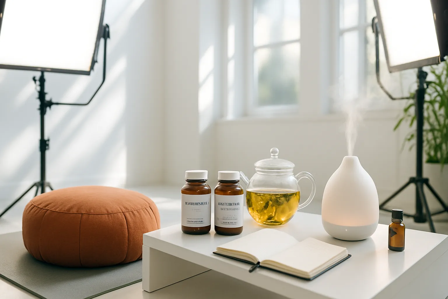 Rotina de Gerenciamento de Cortisol e Estresse Configuração de rotina matinal para gerenciamento de estresse crônico e regulação de cortisol, elementos essenciais para reverter bloqueio metabólico