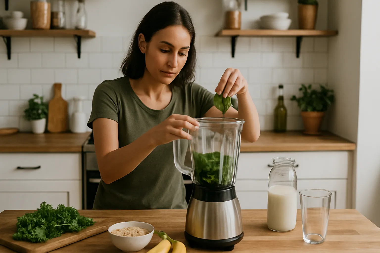Pessoa preparando refeição saudável durante janela alimentar do jejum intermitente para ativar autofagia e combater células senescentes