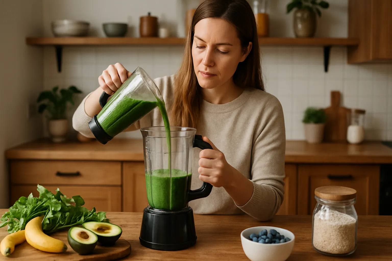 Pessoa preparando uma refeição saudável low-FODMAP na cozinha de casa, cortando vegetais permitidos como cenoura e abobrinha