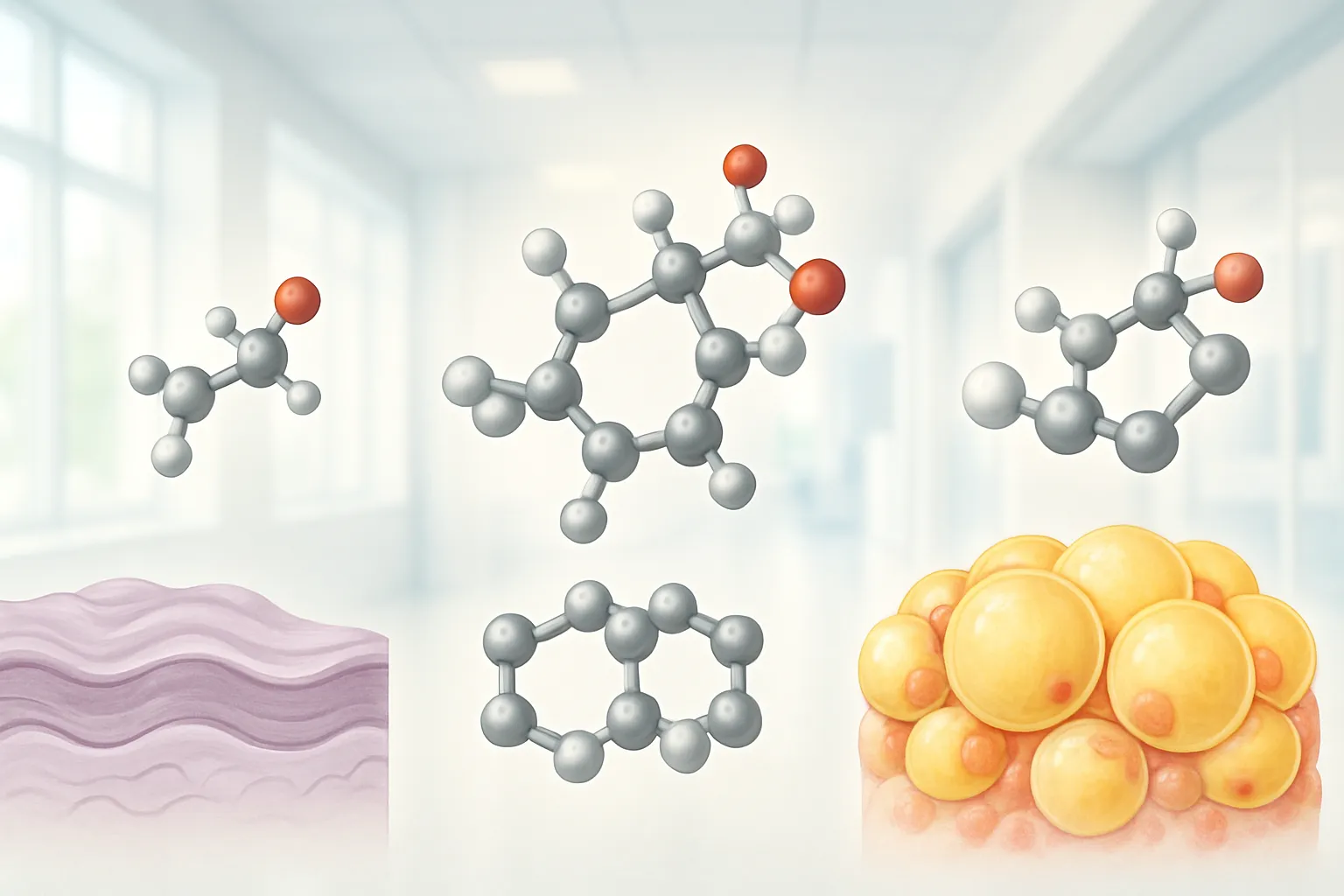 Comparação visual dos três tipos de estrogênio (E1, E2, E3) mostrando suas diferentes potências e efeitos no organismo feminino