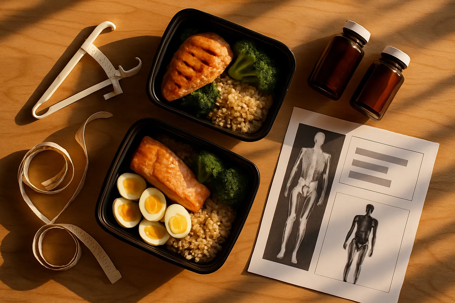 Comparação de composição corporal e massa muscular Ferramentas de avaliação de composição corporal e suplementos proteicos para preservação de massa muscular na menopausa