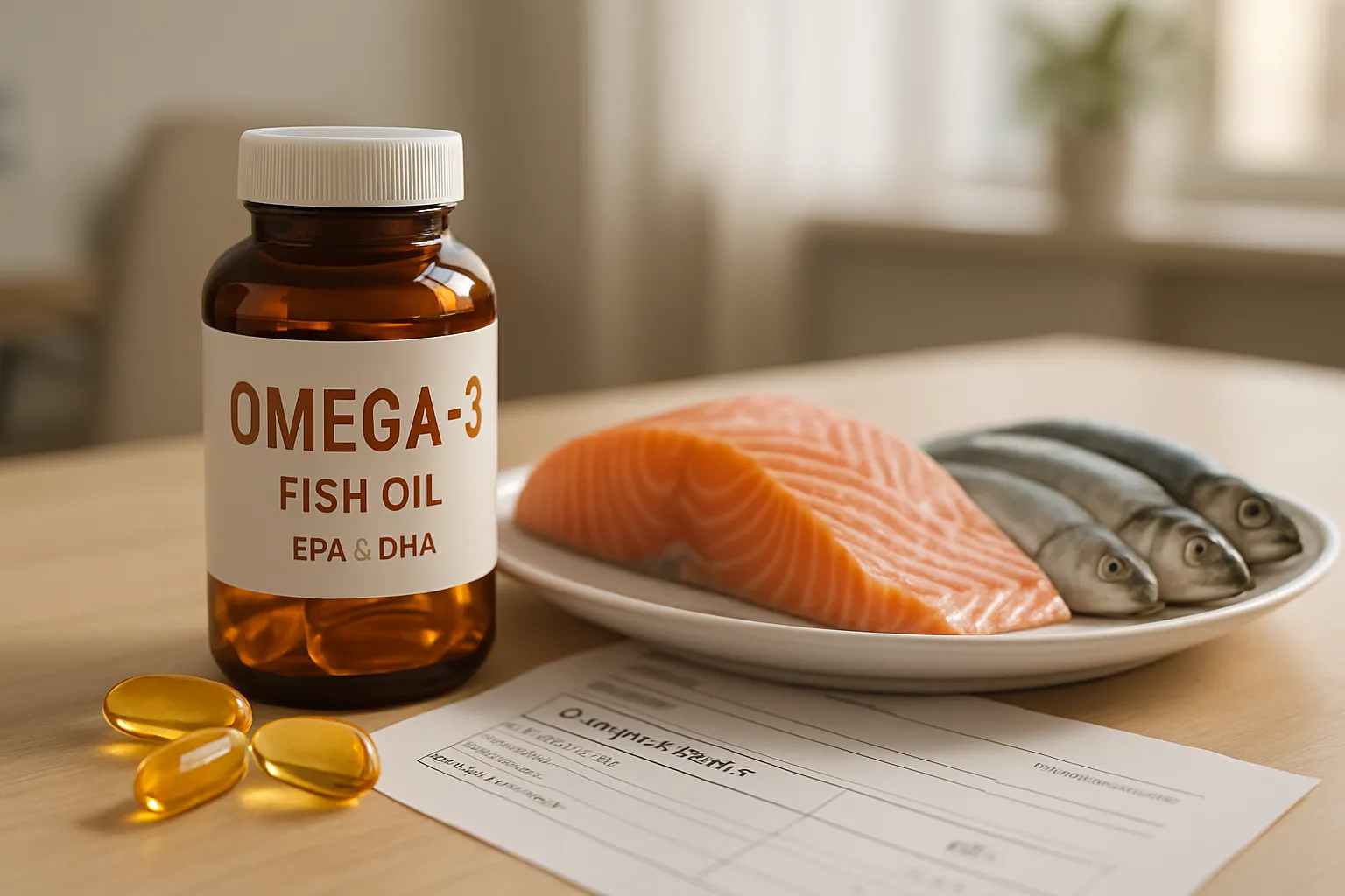 Suplementos de ômega-3 EPA e DHA com peixes gordos e exame de Ômega-3 Index para tratamento de neuroinflamação