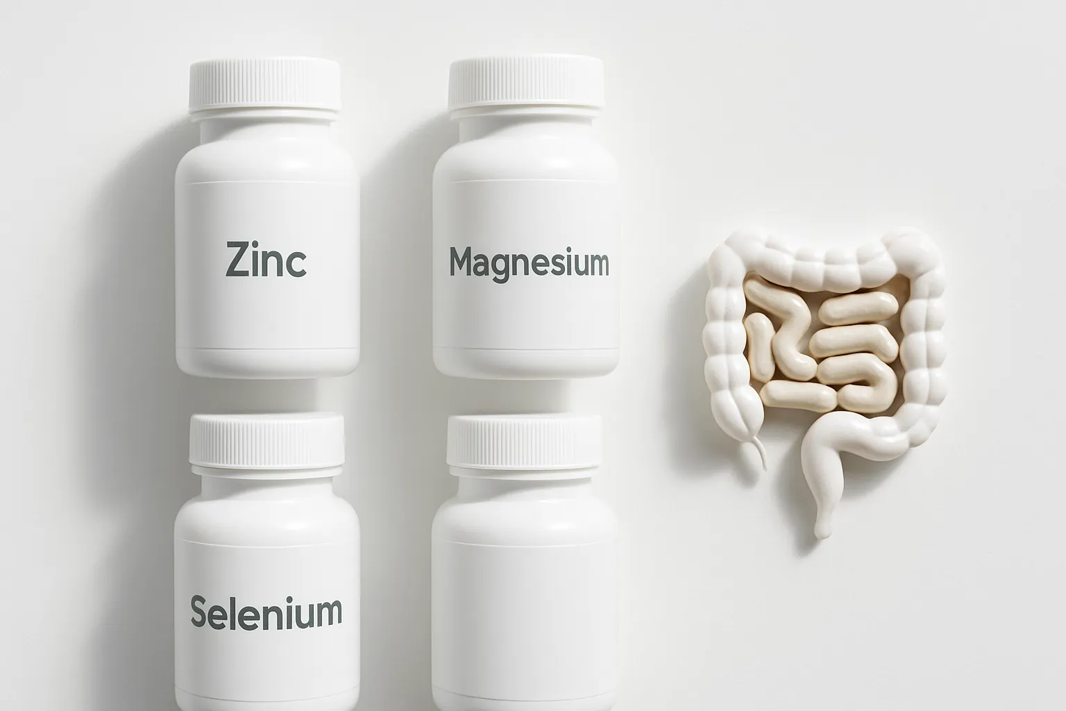 Suplementos de zinco, selênio e magnésio essenciais para motilidade espermática com probióticos para melhorar absorção intestinal