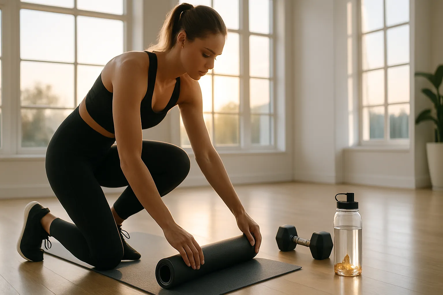 Rotina matinal de exercícios de alta intensidade e suplementação estratégica para estimular a biogênese mitocondrial